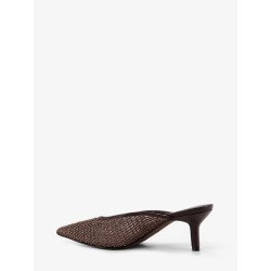 Leather sandals with Monili detail