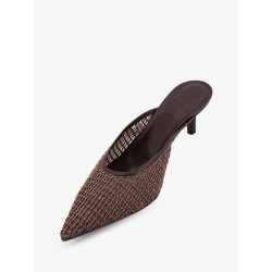 Leather sandals with Monili detail