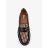 Leather loafers with Dior Oblique detail