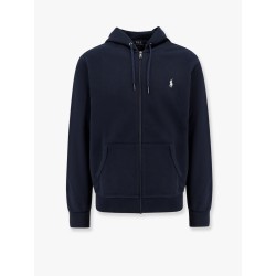 Cotton blend sweatshirt with embroidered logo on the front