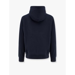 Cotton blend sweatshirt with embroidered logo on the front