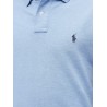 Cotton polo shirt with embroidered logo on the front