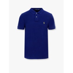 Cotton polo shirt with logo embroidery