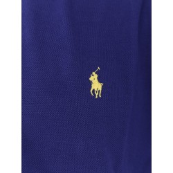 Cotton polo shirt with logo embroidery