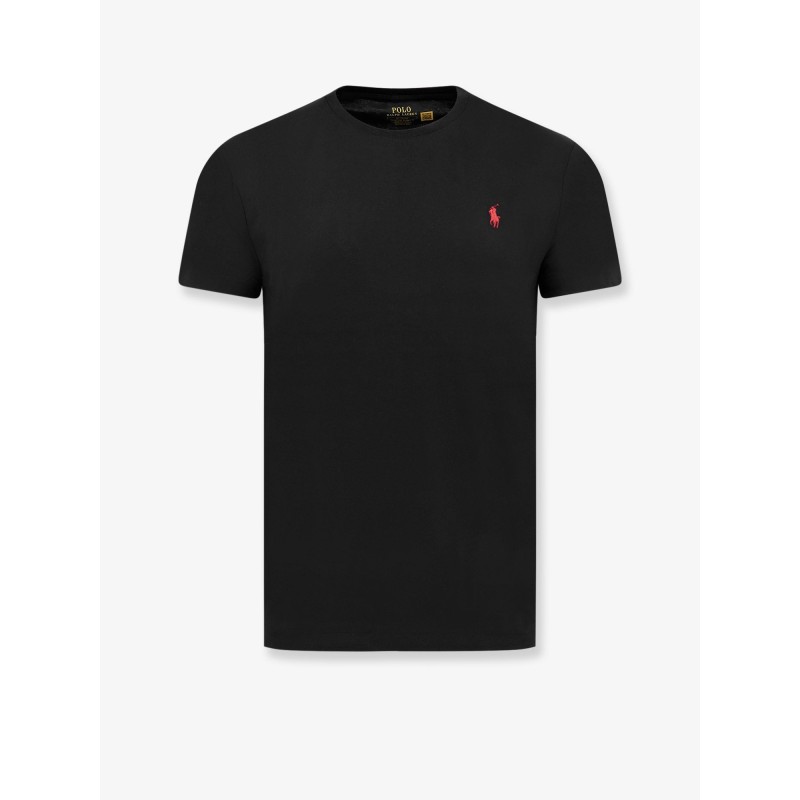 Cotton T-shirt with embroidered logo on the front