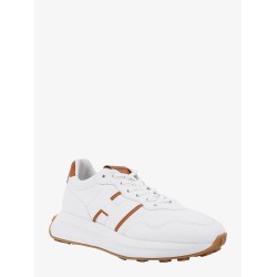 Leather sneakers with logo on the side