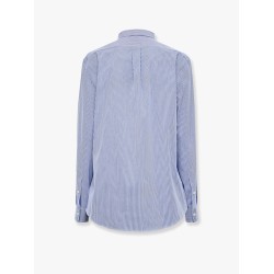 Striped stretch cotton shirt