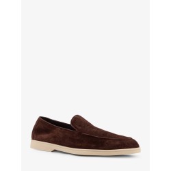 Reverse suede loafers