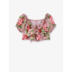 Cotton top with iconic print