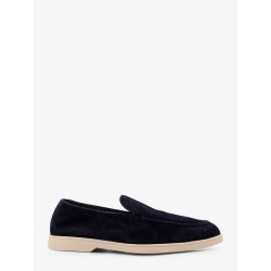 Reverse suede loafers