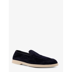 Reverse suede loafers