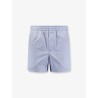 Cotton bermuda shorts with striped pattern