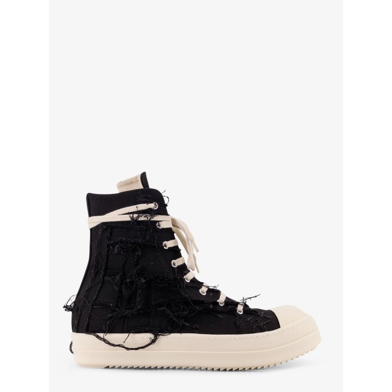 Destroyed effect denim sneakers