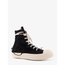 Destroyed effect denim sneakers