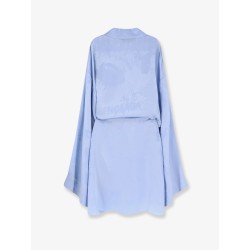 Wrap silk mini dress