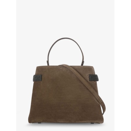 Suede crossbody bag