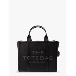 Leather shoulder bag with logo on the front