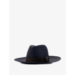 Raffia Fedora hat with Monili detail