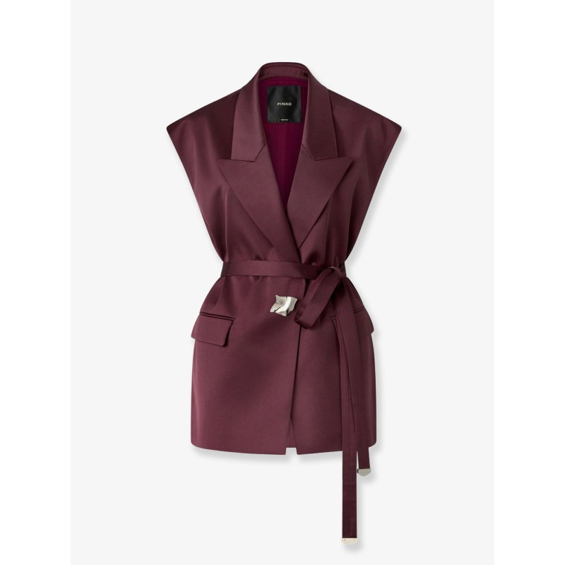 Melanzana satin blazer