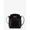 Leather crossbody bag with Gancini detail