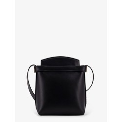 Leather crossbody bag with Gancini detail
