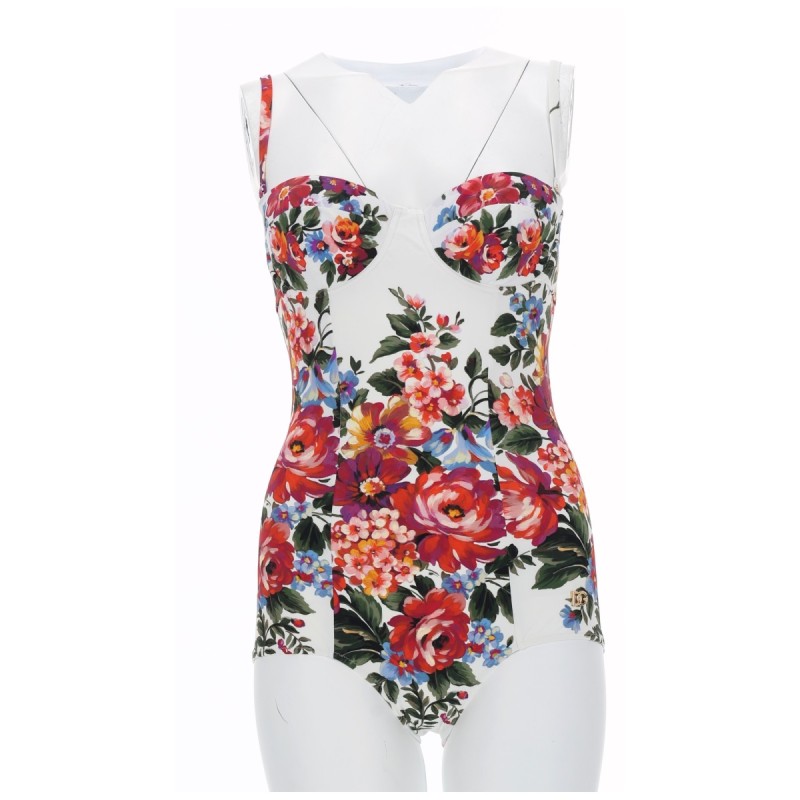 FLORAL PRINT ONE PIECE SWIMSUIT