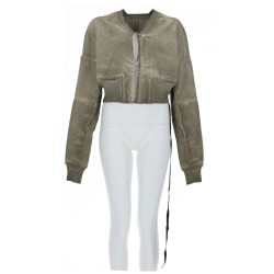 DENIM "FLIGHT" BOMBER JACKET