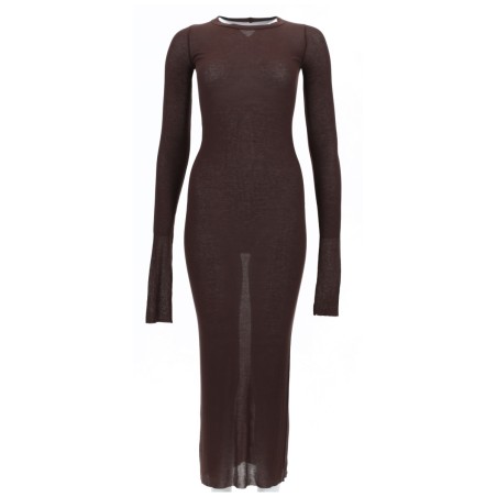 LONG-SLEEVED MIDI DRESS