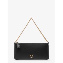 Horizontal Flat leather shoulder bag