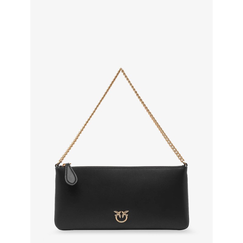 Horizontal Flat leather shoulder bag