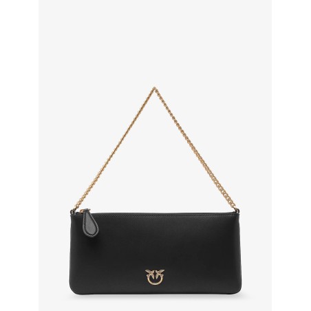 Horizontal Flat leather shoulder bag