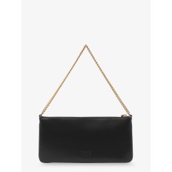 Horizontal Flat leather shoulder bag