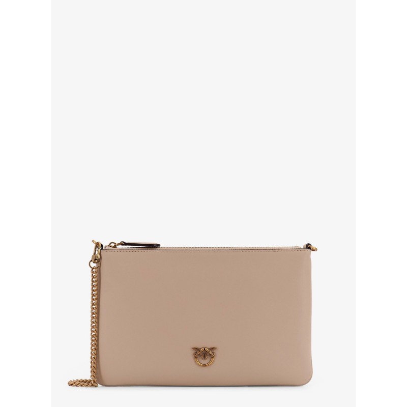 Flat Love leather shoulder bag