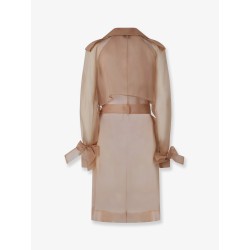 Cocco silk organza trench