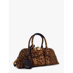 Suede Escape Bag with animal print