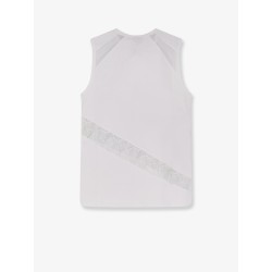 Molly cotton tank top with lace inserts