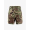 Camouflage cotton shorts