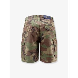 Camouflage cotton shorts