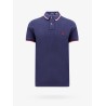 Cotton polo shirt with contrasting profiles