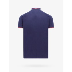 Cotton polo shirt with contrasting profiles