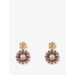 Multicolored brass earrings