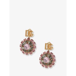 Multicolored brass earrings