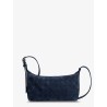 Traveler suede shoulder bag
