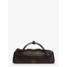 Teckel used-effect leather handbag