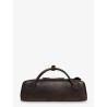 Teckel used-effect leather handbag