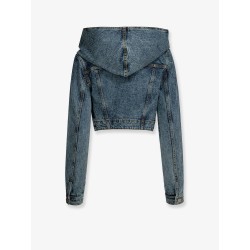 Hooded denim jacket