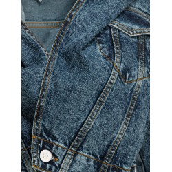 Hooded denim jacket
