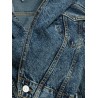 Hooded denim jacket