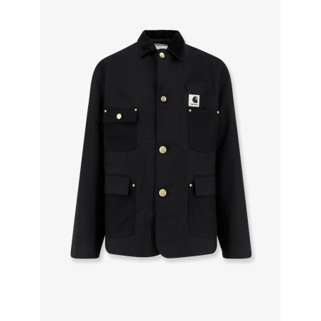 Jacket with double logo patch