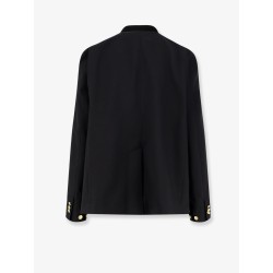 Jacket with double logo patch